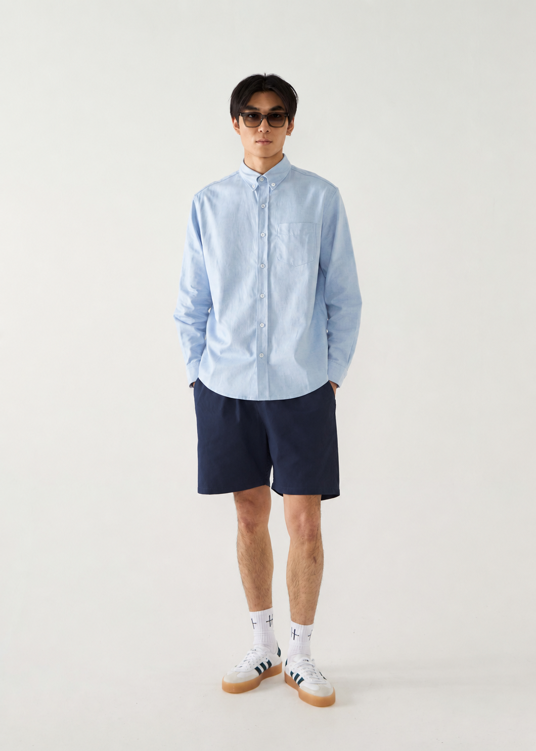 Tailored Shorts - Navy