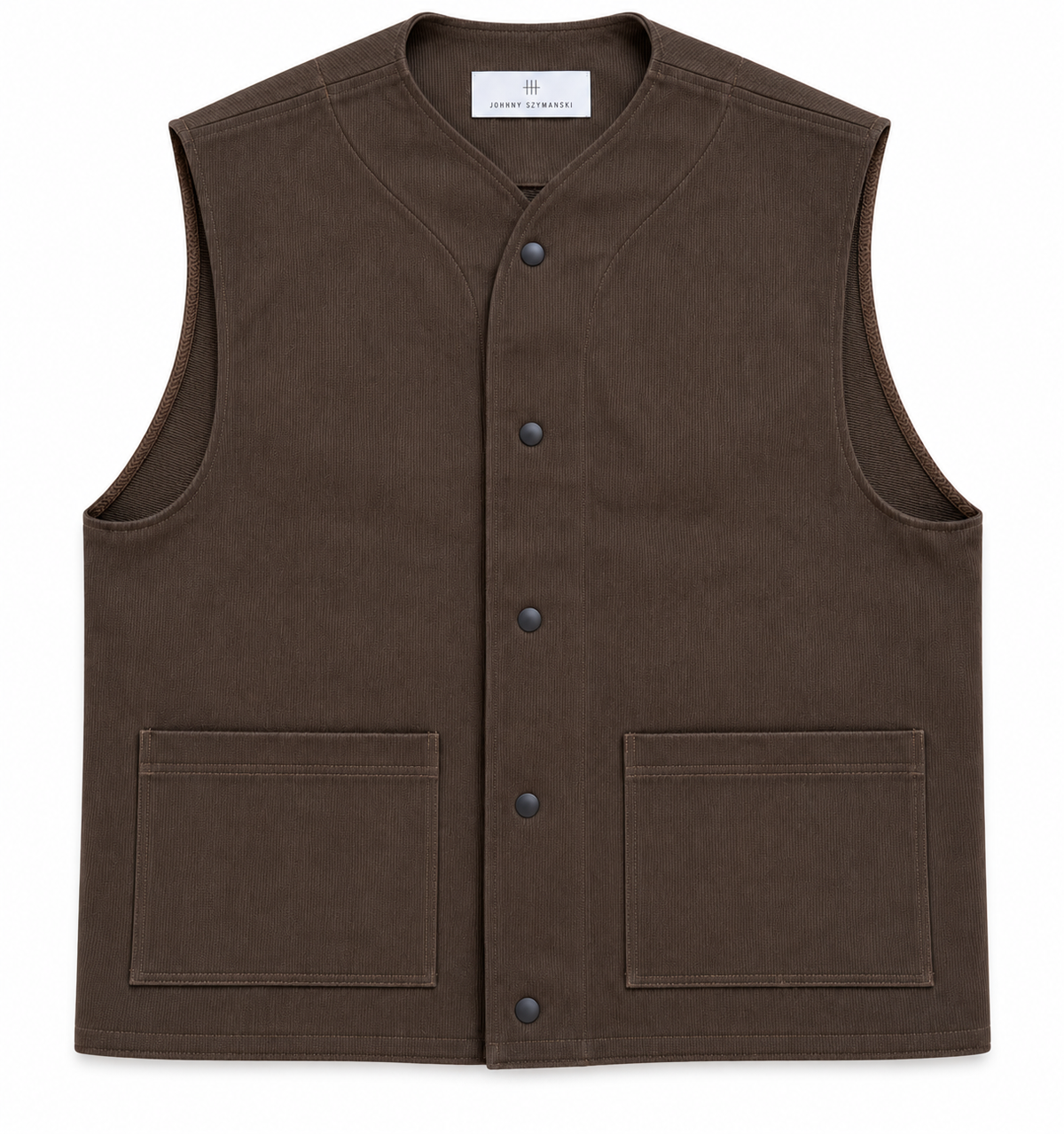 Waxed Sleeveless - Chocolate