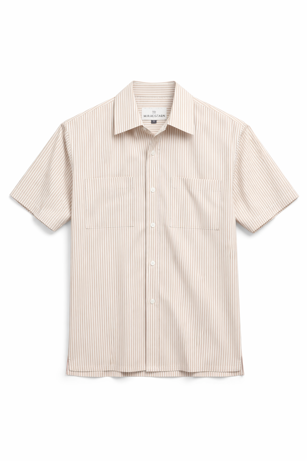Harrison Vacation Shirt - Biscuit Candy Stripe