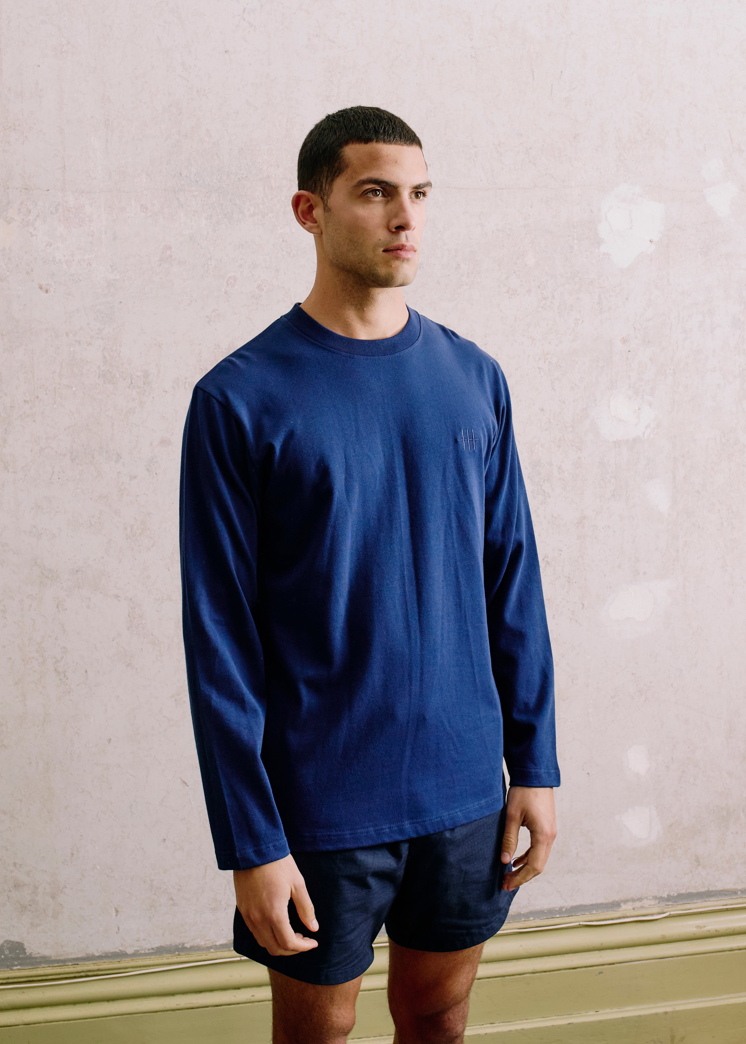 Long Sleeve Tee - Navy
