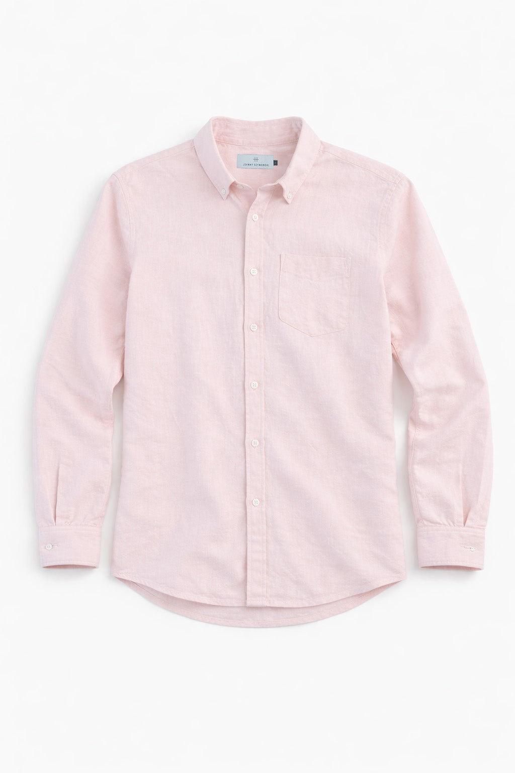 Heavy linen button down - Pink