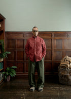 Heavy weight cotton twill shirt - Brick