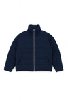 Waxed Puffa Jacket - Navy