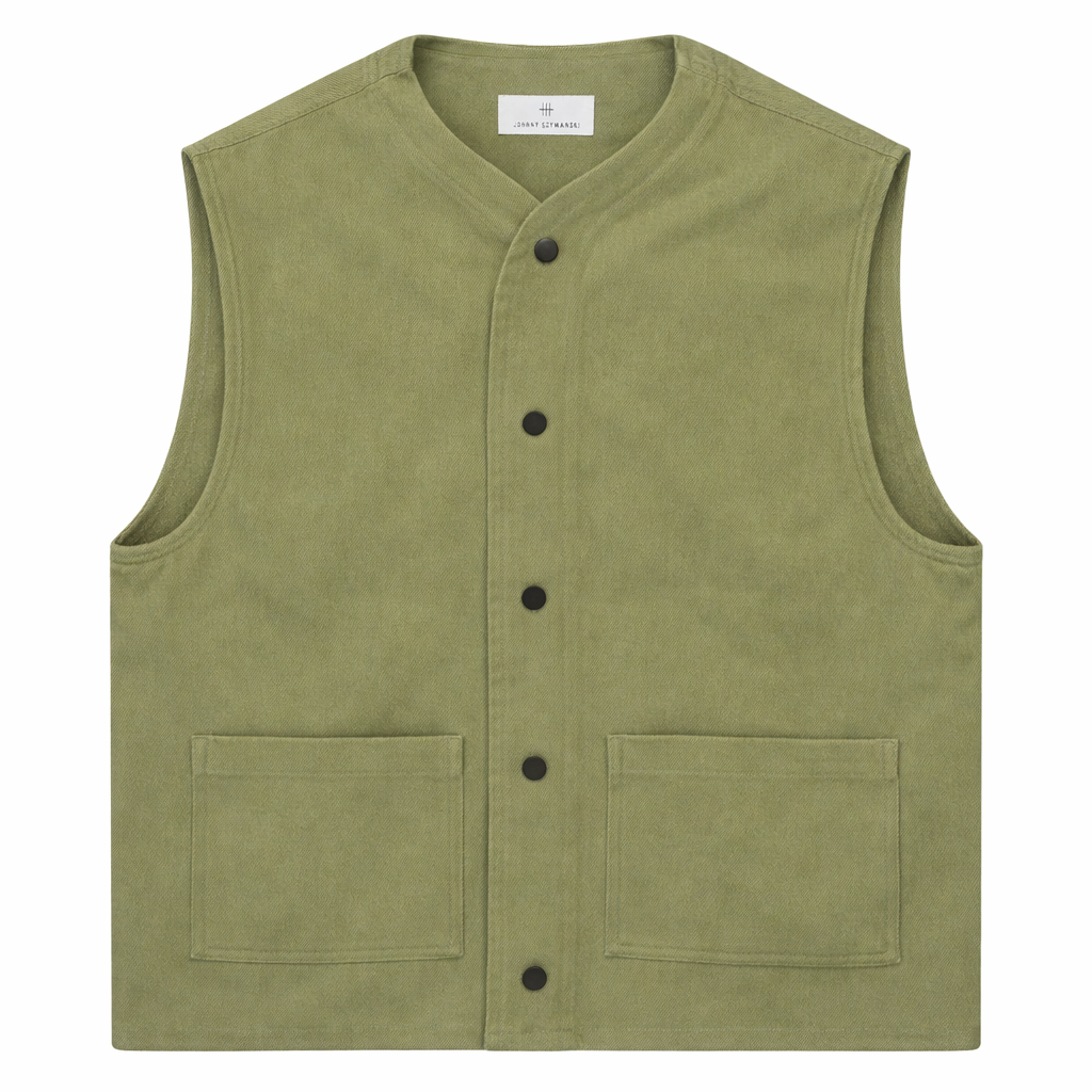 Waxed Sleeveless - Sage