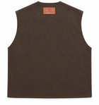 Waxed Sleeveless - Chocolate