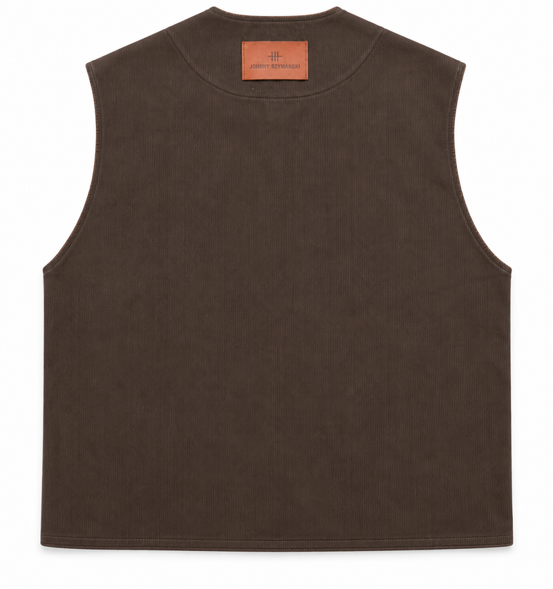 Waxed Sleeveless - Chocolate