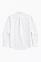 Heavy linen button down - White