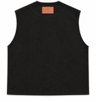 Waxed Sleeveless - Black