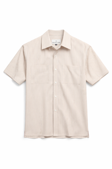 Harrison Vacation Shirt - Biscuit Candy Stripe