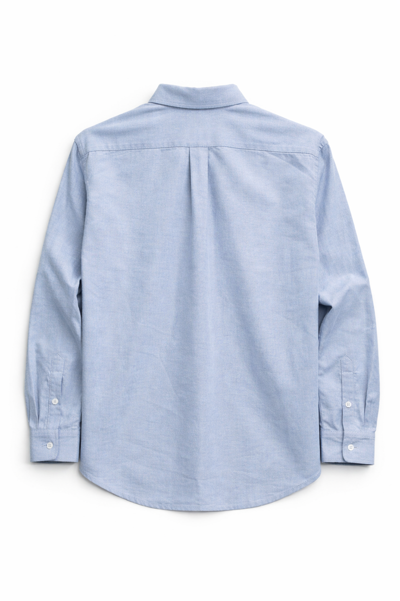 Blended twill button down - Blue