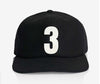ALPHABET WOOL CAP - BLACK