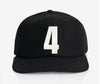 ALPHABET WOOL CAP - BLACK