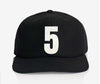 ALPHABET WOOL CAP - BLACK