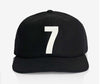 ALPHABET WOOL CAP - BLACK
