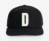 ALPHABET WOOL CAP - BLACK