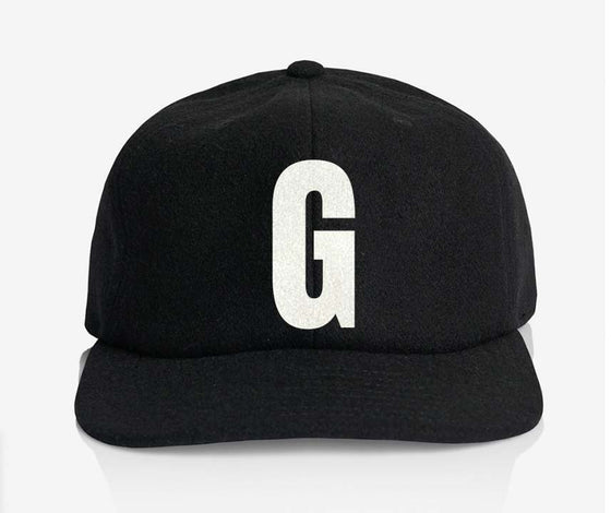 ALPHABET WOOL CAP - BLACK