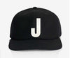 ALPHABET WOOL CAP - BLACK