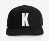 ALPHABET WOOL CAP - BLACK