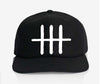 ALPHABET WOOL CAP - BLACK