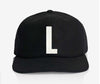 ALPHABET WOOL CAP - BLACK