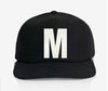 ALPHABET WOOL CAP - BLACK