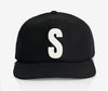 ALPHABET WOOL CAP - BLACK