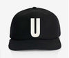 ALPHABET WOOL CAP - BLACK