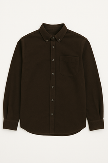  Moleskin Button Down - Chocolate