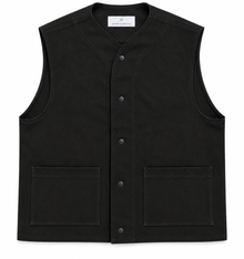 Waxed Sleeveless - Black