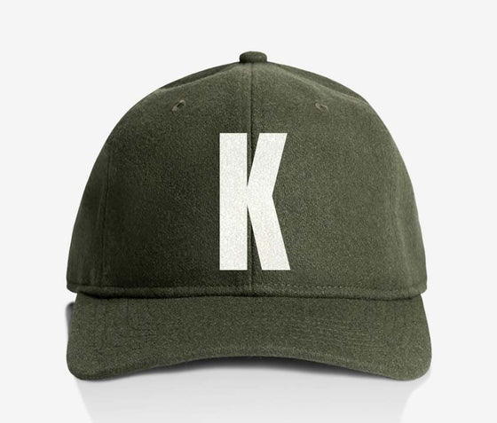 ALPHABET WOOL CAP - GREEN
