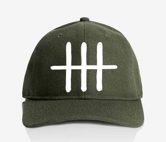 ALPHABET WOOL CAP - GREEN