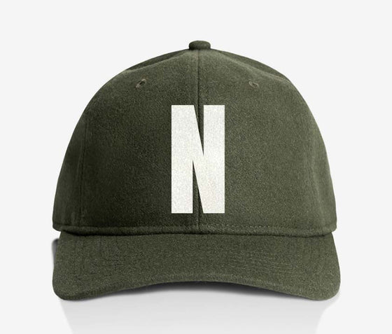 ALPHABET WOOL CAP - GREEN
