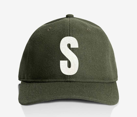 ALPHABET WOOL CAP - GREEN