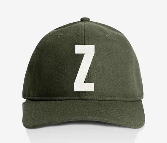 ALPHABET WOOL CAP - GREEN