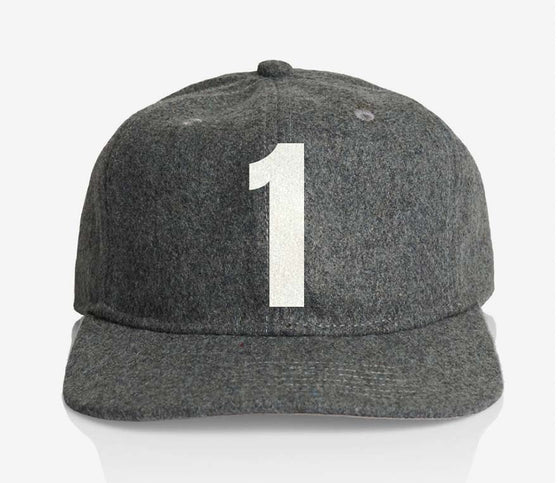 ALPHABET WOOL CAP - GREY