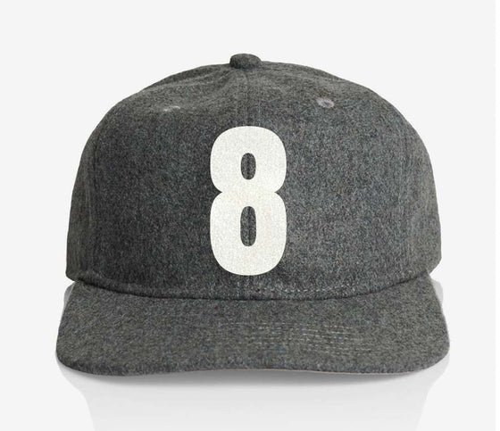 ALPHABET WOOL CAP - GREY