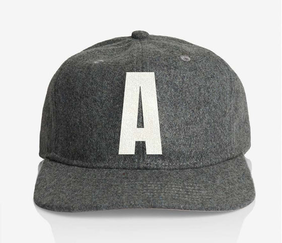 ALPHABET WOOL CAP - GREY