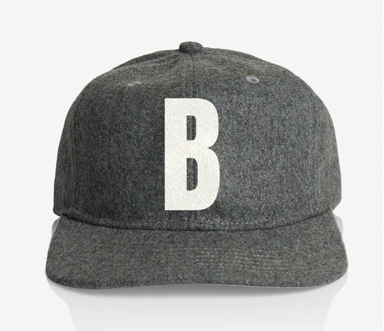 ALPHABET WOOL CAP - GREY