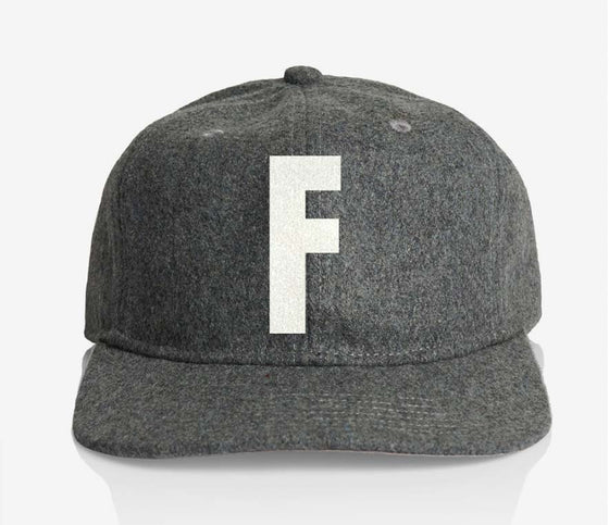 ALPHABET WOOL CAP - GREY