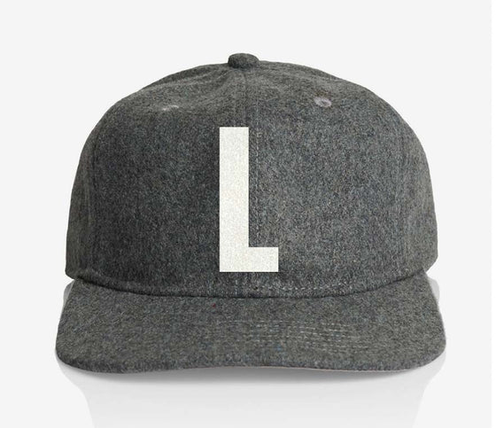 ALPHABET WOOL CAP - GREY