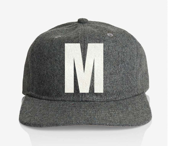 ALPHABET WOOL CAP - GREY