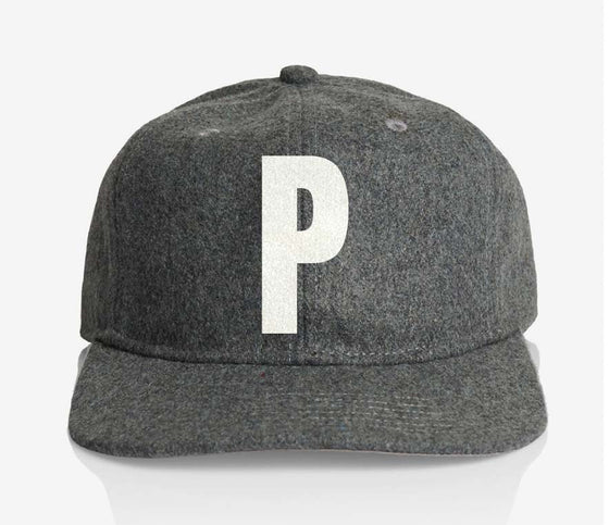 ALPHABET WOOL CAP - GREY