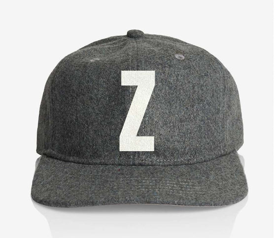 ALPHABET WOOL CAP - GREY