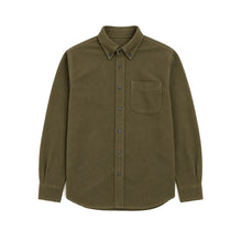 Heavy Moleskin Overshirt - Green