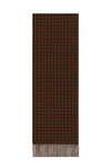Taylor Scarf - Rust and Navy Houndstooth