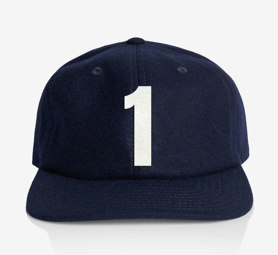 ALPHABET WOOL CAP - NAVY
