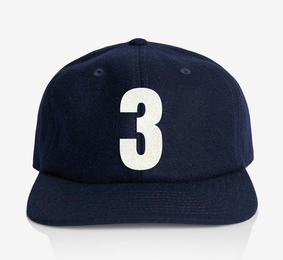 ALPHABET WOOL CAP - NAVY