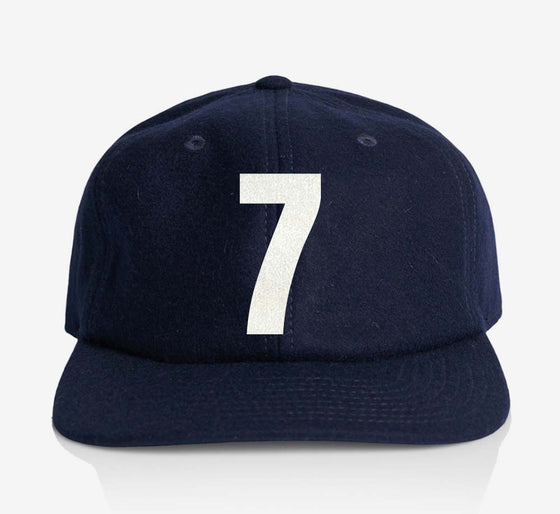 ALPHABET WOOL CAP - NAVY