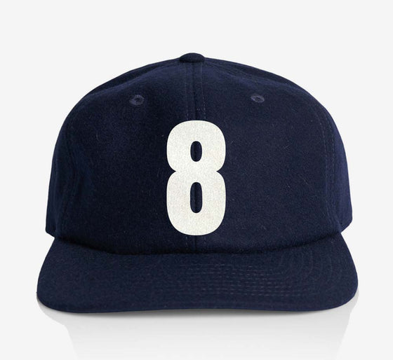 ALPHABET WOOL CAP - NAVY