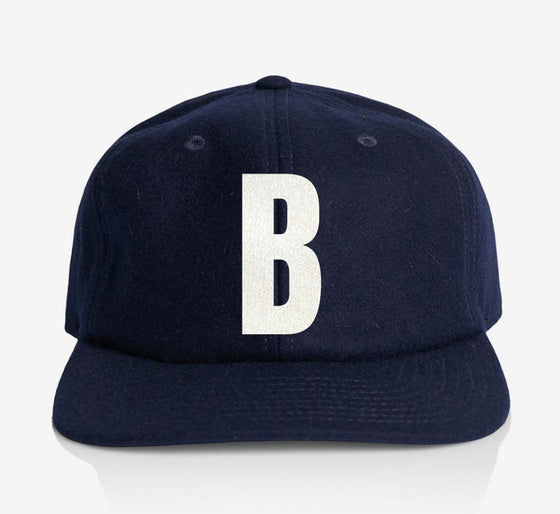 ALPHABET WOOL CAP - NAVY